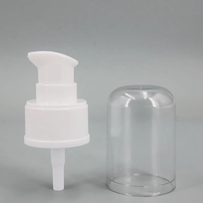 مضخة كريم المعالجة البلاستيكية PP AS ذات الغطاء الكامل مع أنبوب مخصص 24/410 28/410