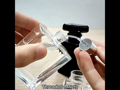 رشاش الضباب الزجاجي 30 مل 50 مل زجاجة عطر فاخرة سوداء فارغة مربعة