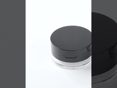 20 غرام من البلاستيك الشفاف القوة الفضفاضة القوة النهائية الزجاجة التجميلية مع غطاء المرآة